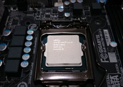 Start with installing the processor
