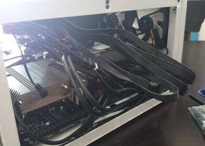 Cable management nightmare.