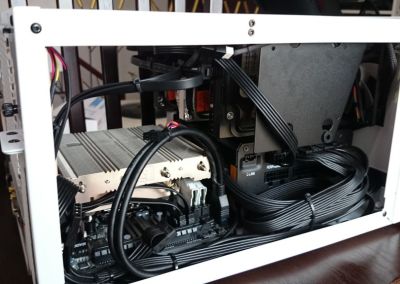 This is how it looks like after plenty of zip ties